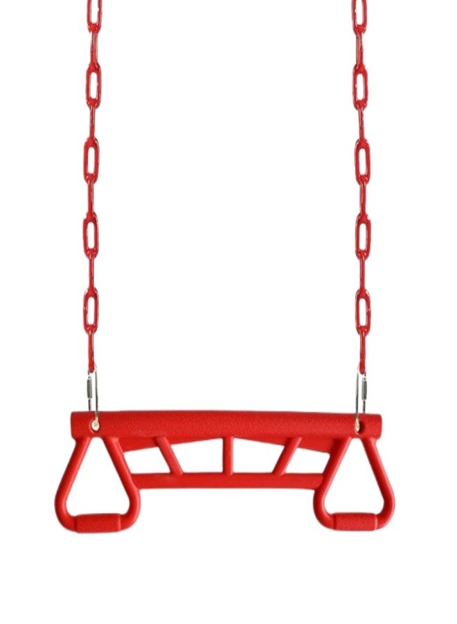 REZNOR مجموعة ألعاب أرجوحة ترابيز من ريزنور مع قضيب ترابيز بلاستيكي للأطفال والكبار، RZNR-311، أحمر - Image 1